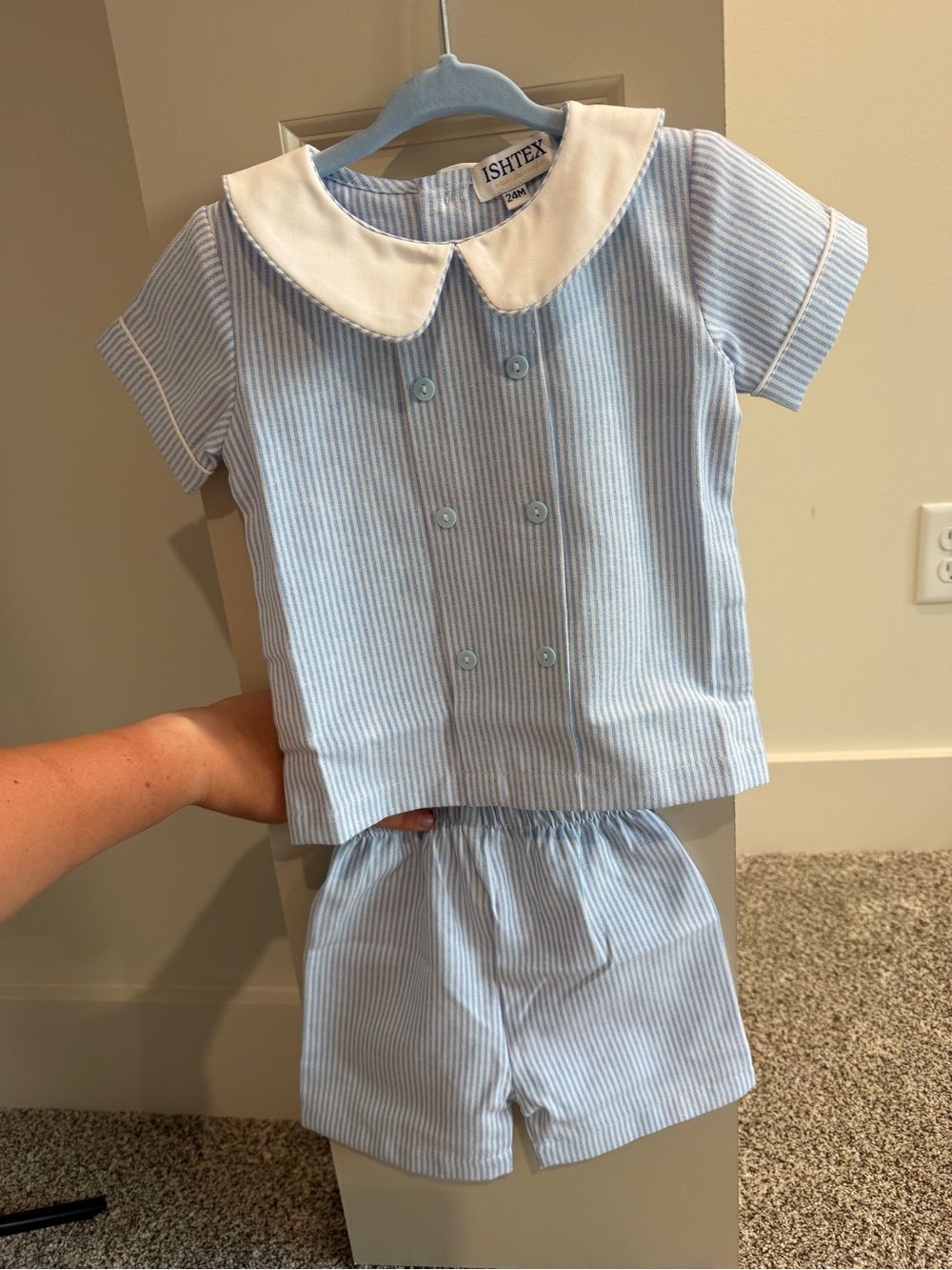 Boys Two-Piece Set Seersucker (NWT)